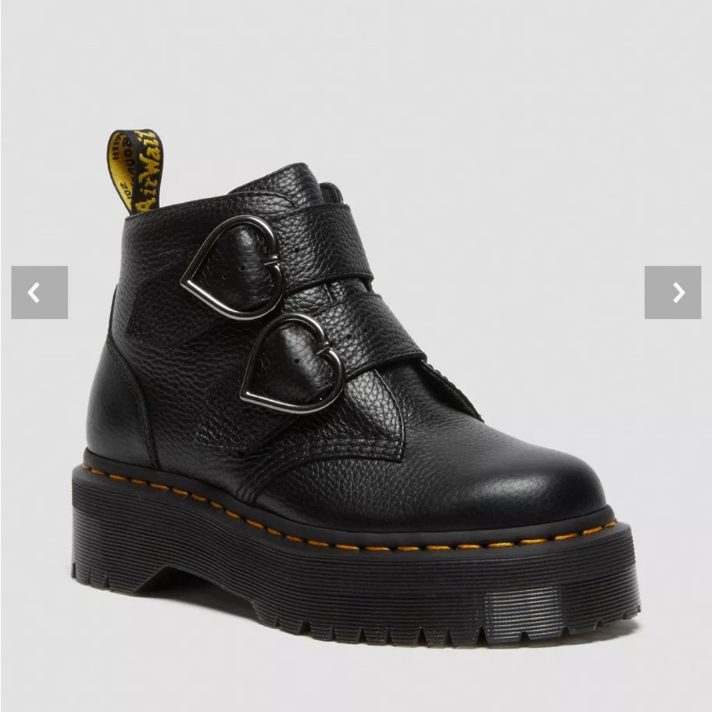 Dr. Martens | Heart Devon Platform Boots Napa Leather